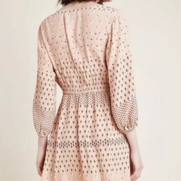 Faithfull The Brand x Anthropologie Trinidad Dress in Mieke Print - Pink SZ 2 XS - Picture 3 of 9